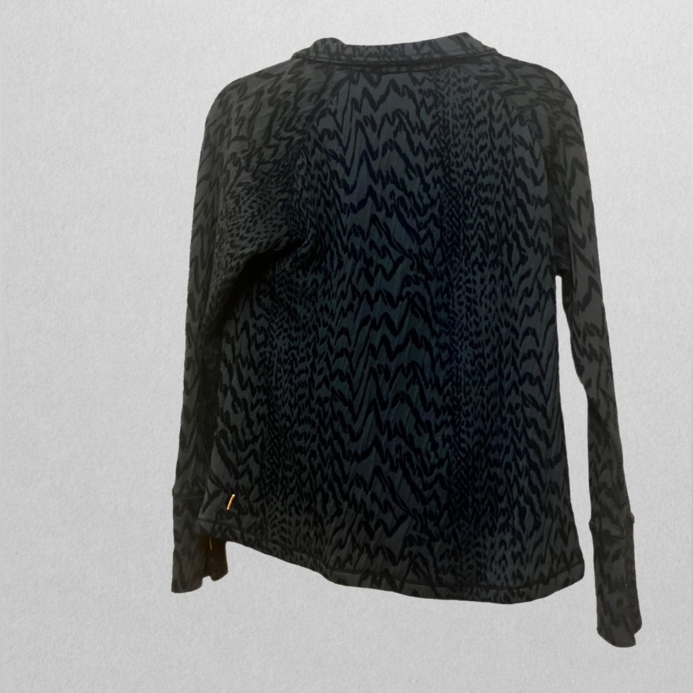 Lucy Activewear Gray Patterned Fitted Pullover Si… - image 3